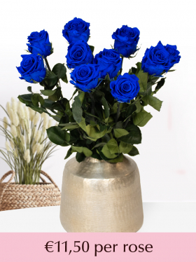 Blue long life roses