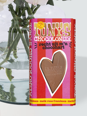 Tony's Chocolonely and roses